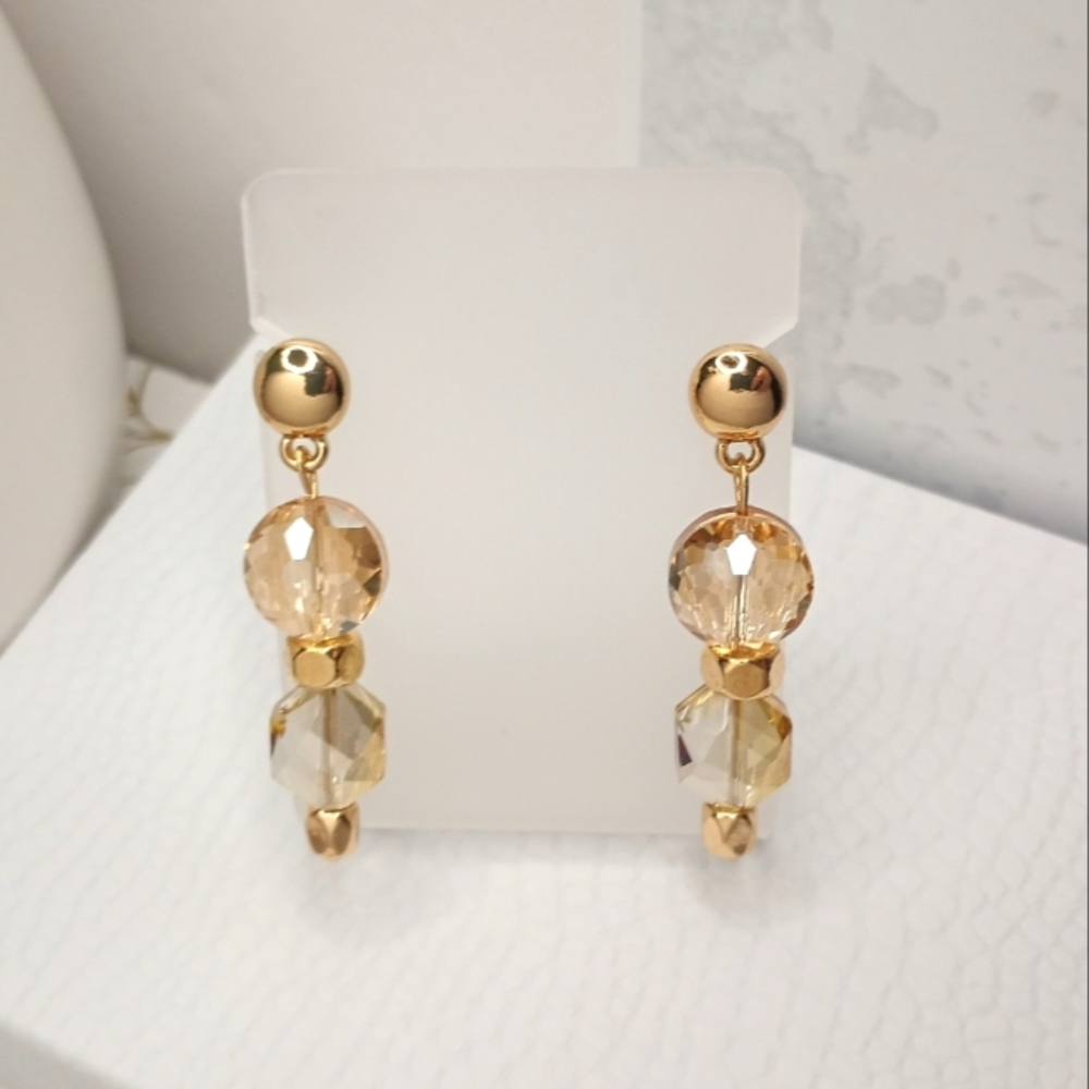 Beaded Droplet Earrings